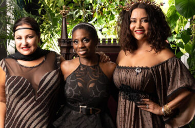 Samantha Bessudo Drucker, Delaina Dixon, Luisa Diaz at Night 1000 Crowns Gala 10.24.22