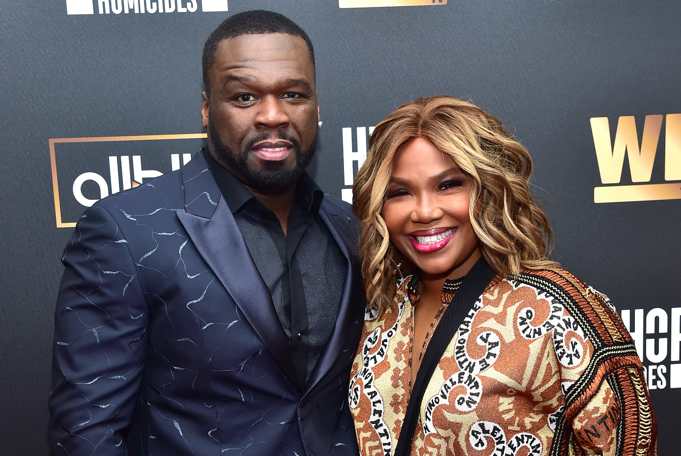 50 Cent and Mona Scott Young at Hip Hop Homicides event NYC