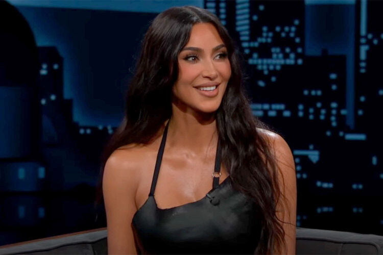 Kim Kardashian on 'Jimmy Kimmel Live!'.